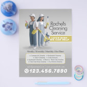 Modern House Cleaning Maid Service Housekeeping Flyer (Einzeln)