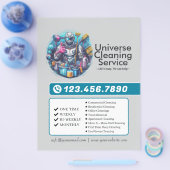 Modern House Cleaning Maid Service Housekeeping Flyer (Einzeln)