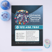 Modern House Cleaning Maid Service Housekeeping Flyer (Einzeln)