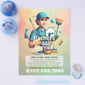 Modern House Cleaning Maid Service Housekeeping Flyer (Einzeln)