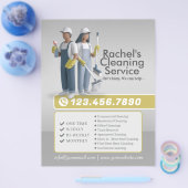 Modern House Cleaning Maid Service Housekeeping Flyer (Einzeln)