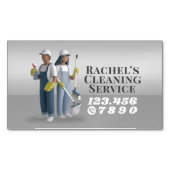 Modern House Cleaning Maid Service Housekeeping Magnetische Visitenkarte (Vorderseite)