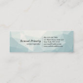 Modern House Cleaning Maid Service Housekeeping Mini Visitenkarte (Rückseite)