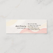 Modern House Cleaning Maid Service Housekeeping Mini Visitenkarte (Rückseite)