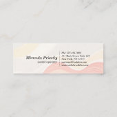 Modern House Cleaning Maid Service Housekeeping Mini Visitenkarte (Rückseite)