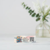 Modern House Cleaning Maid Service Housekeeping Mini Visitenkarte (Stehend Vorderseite)