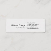 Modern House Cleaning Maid Service Housekeeping Mini Visitenkarte (Rückseite)