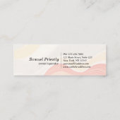 Modern House Cleaning Maid Service Housekeeping Mini Visitenkarte (Rückseite)