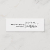 Modern House Cleaning Maid Service Housekeeping Mini Visitenkarte (Rückseite)