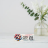 Modern House Cleaning Maid Service Housekeeping Mini Visitenkarte (Stehend Vorderseite)