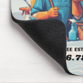 Modern House Cleaning Maid Service Housekeeping Mousepad (Ecke)