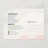 Modern House Cleaning Maid Service Housekeeping Postkarte (Rückseite)