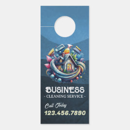 Modern House Cleaning Maid Service Housekeeping Türanhänger