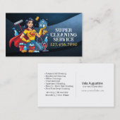 Modern House Cleaning Maid Service Housekeeping Visitenkarte (Vorne/Hinten)