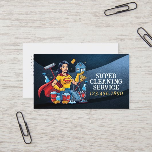 Modern House Cleaning Maid Service Housekeeping Visitenkarte (Vorderseite/Rückseite Beispiel)