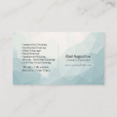 Modern House Cleaning Maid Service Housekeeping Visitenkarte (Rückseite)