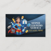 Modern House Cleaning Maid Service Housekeeping Visitenkarte (Vorderseite)