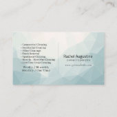 Modern House Cleaning Maid Service Housekeeping Visitenkarte (Rückseite)