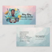 Modern House Cleaning Maid Service Housekeeping Visitenkarte (Vorne/Hinten)