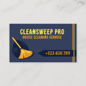 Modern House Clearing Maid Service-Logo Visitenkarte (Vorderseite)