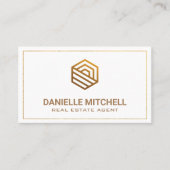 Modern House Logo | Corporate Business Card Visitenkarte (Vorderseite)