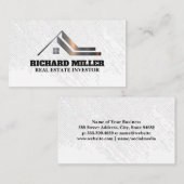 Modern House Logo | Real Anwesen Visitenkarte (Vorne/Hinten)