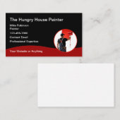 Modern House Painter Unique Visitenkarte (Vorne/Hinten)