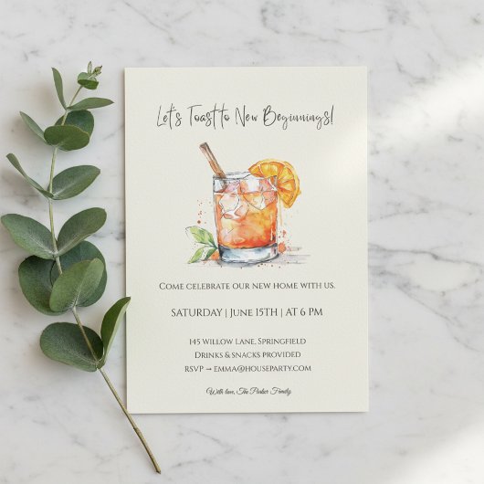 Modern Housewarming Invitation • New Home  Einladung