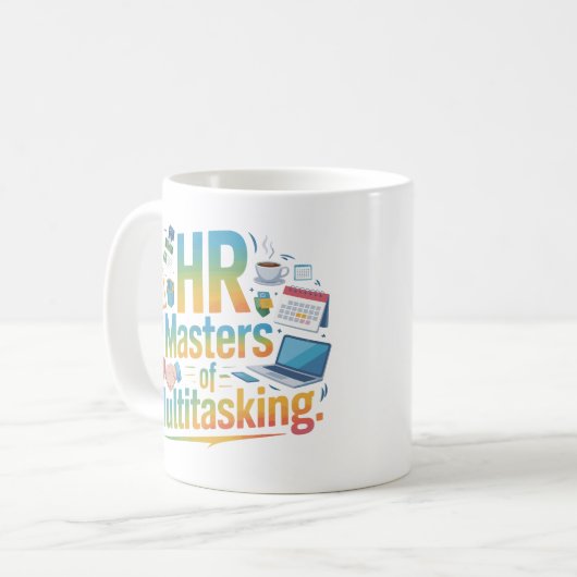 Modern HR Master of Multitasking Mug Design Kaffeetasse (Vorderseite Links)