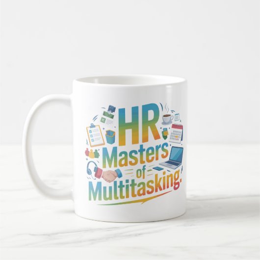 Modern HR Master of Multitasking Mug Design Kaffeetasse (Links)