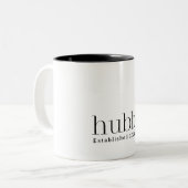 Modern Hubby Husband Zweifarbige Tasse (Vorderseite Links)
