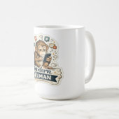 Modern Human Monkey T-Shirt | Lustiger Affe Evolut Kaffeetasse (VorderseiteRechts)
