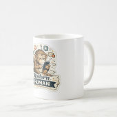 Modern Human Monkey T-Shirt | Lustiger Affe Evolut Kaffeetasse (VorderseiteRechts)