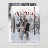 Modern Humans Getting Married Pet Photo Engagement Save The Date (Vorne/Hinten)
