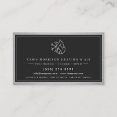 Modern HVAC Technician QR Code Visitenkarte (Vorderseite)