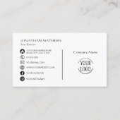 Modern I einfach Visitenkarte (Vorderseite)