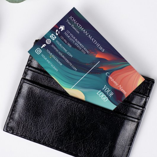 Modern I farbig Abstrakt 1 Visitenkarte