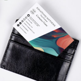 Modern I farbig Abstrakt Visitenkarte