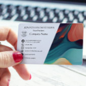 Modern I farbig Abstrakt Visitenkarte