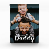 Modern I Liebe You Daddy Script Custom Foto (Vorderseite)