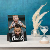 Modern I Liebe You Daddy Script Custom Foto Fotoplatte (Seite)