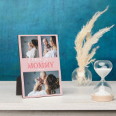 Modern I Liebe You Mommy | 3 Foto Collage Plaque Fotoplatte (Seite)