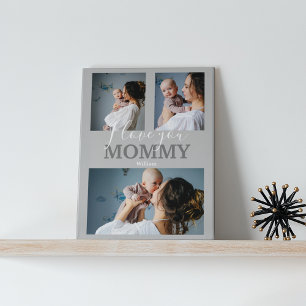 Modern I Liebe You Mommy   3 Foto Collage Plaque Fotoplatte