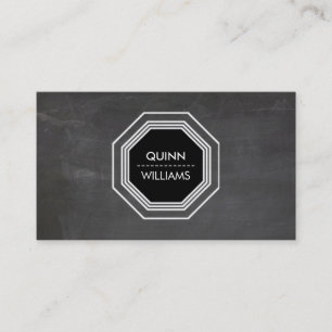 MODERN ICON LOGO coole achteckige geometrische Taf Visitenkarte