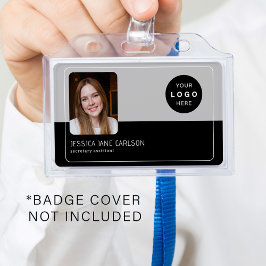 Modern ID Card Company Logo Foto QR Mitarbeiter Ausweis