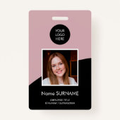 Modern ID-Karte benutzerdefiniertes Logo Foto QR-C Ausweis (Vorderseite)