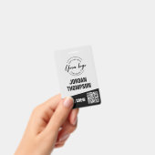 Modern ID Minimalist QR code Custom logo Ausweis (Handheld)