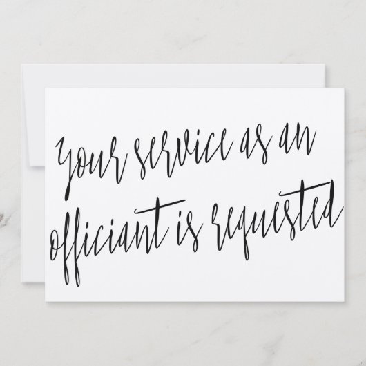 Modern "Ihr Service als Beamter ist gefragt" Einladung (Vorderseite)