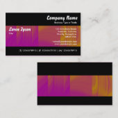 Modern II - Color Tex Magenta und Orange Visitenkarte (Vorne/Hinten)