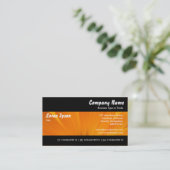 Modern II - Color Tex - Marigold Visitenkarte (Stehend Vorderseite)